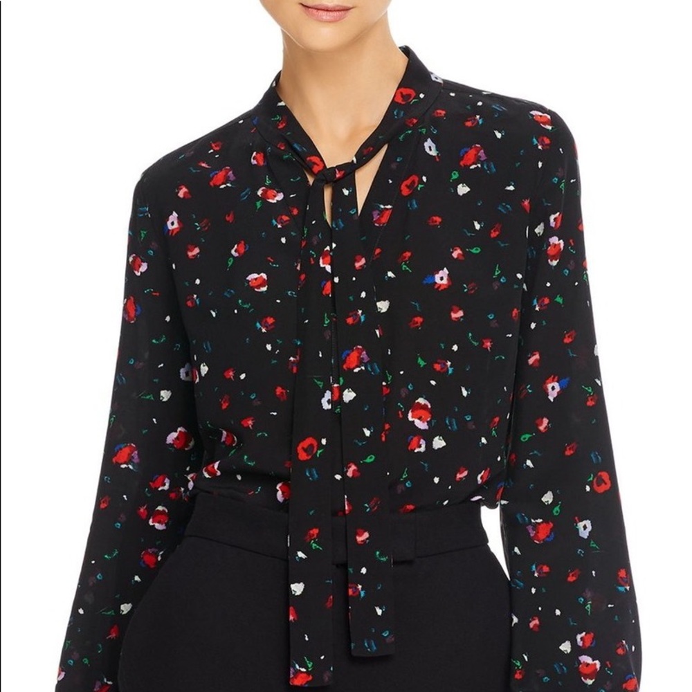 Derek Lam 10 Crosby Evadne Floral Blouse